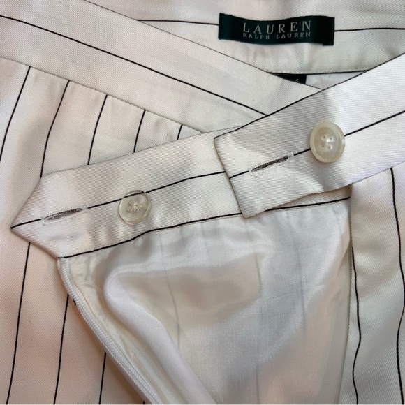 Ralph Lauren Silk Striped Suit Size 4 Old Money - Picture 14 of 16